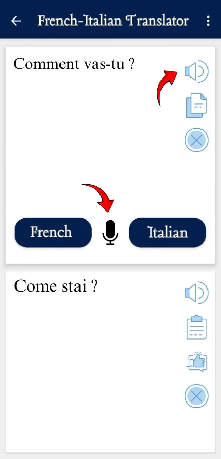 Traducteur Francais Italien screenshot